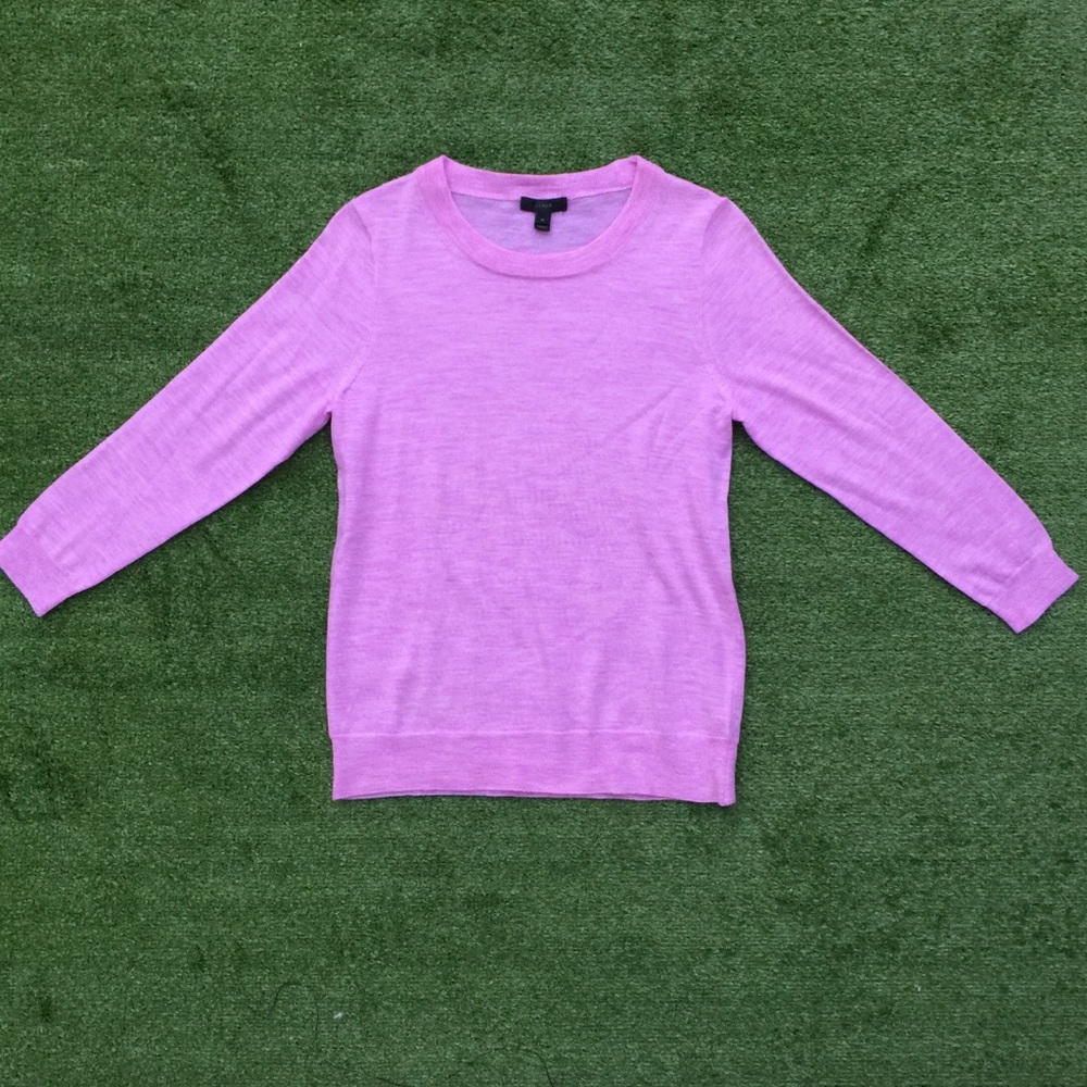 J Crew pink cashmere sweater